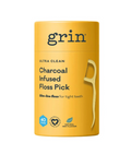 Grin - Ultra Clean Charcoal Infused Floss Picks 40 Pack