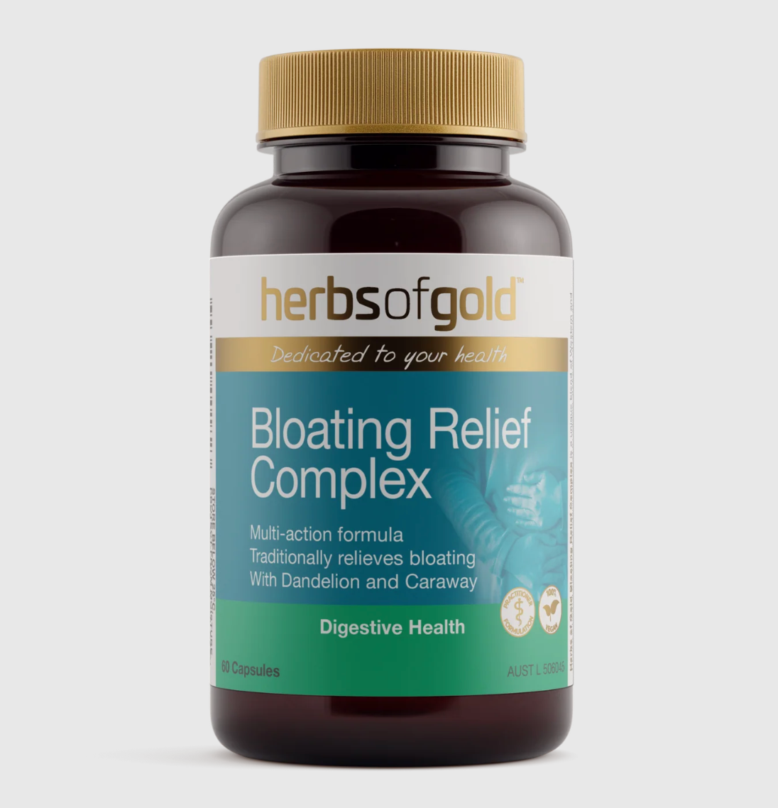 Herbs Of Gold - Bloating Relief Complex 60c