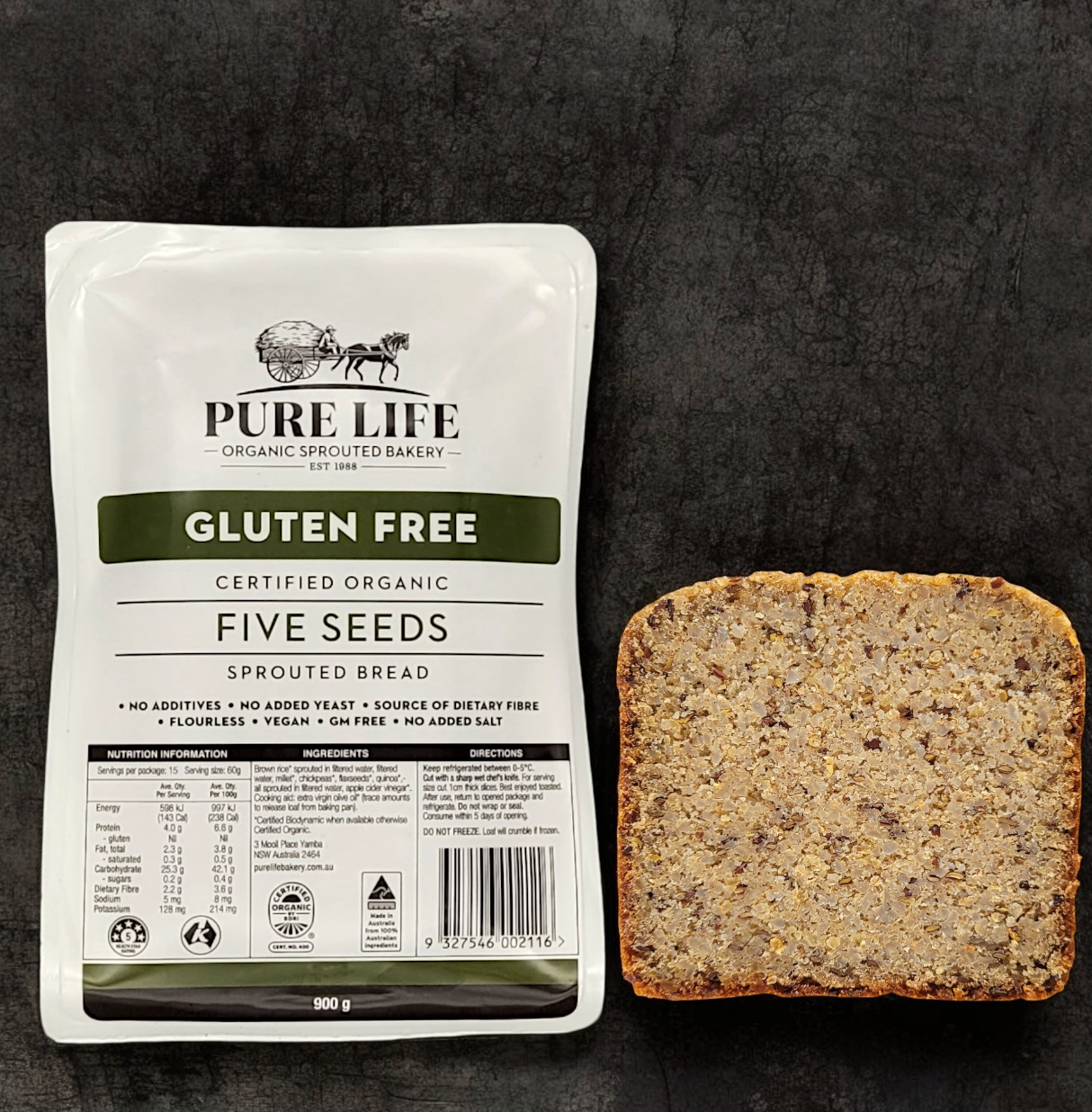 Pure Life Bakery - Five Seeds Bread 900g