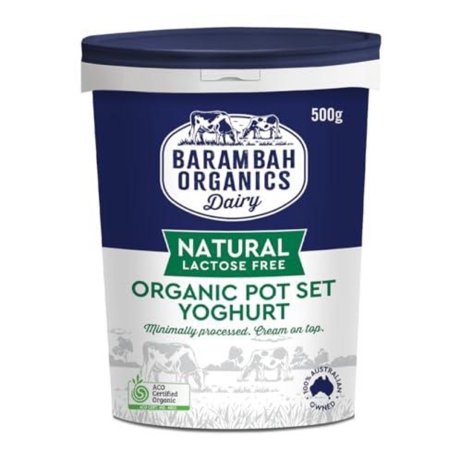 Barambah - Lactose Free Natural Yoghurt 500g