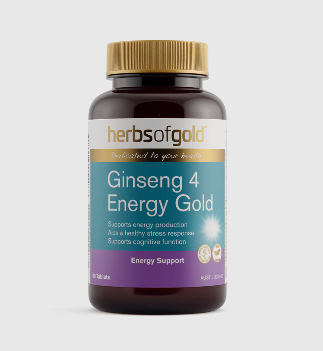 Herbs Of Gold - Ginseng 4 Energy Gold 60T