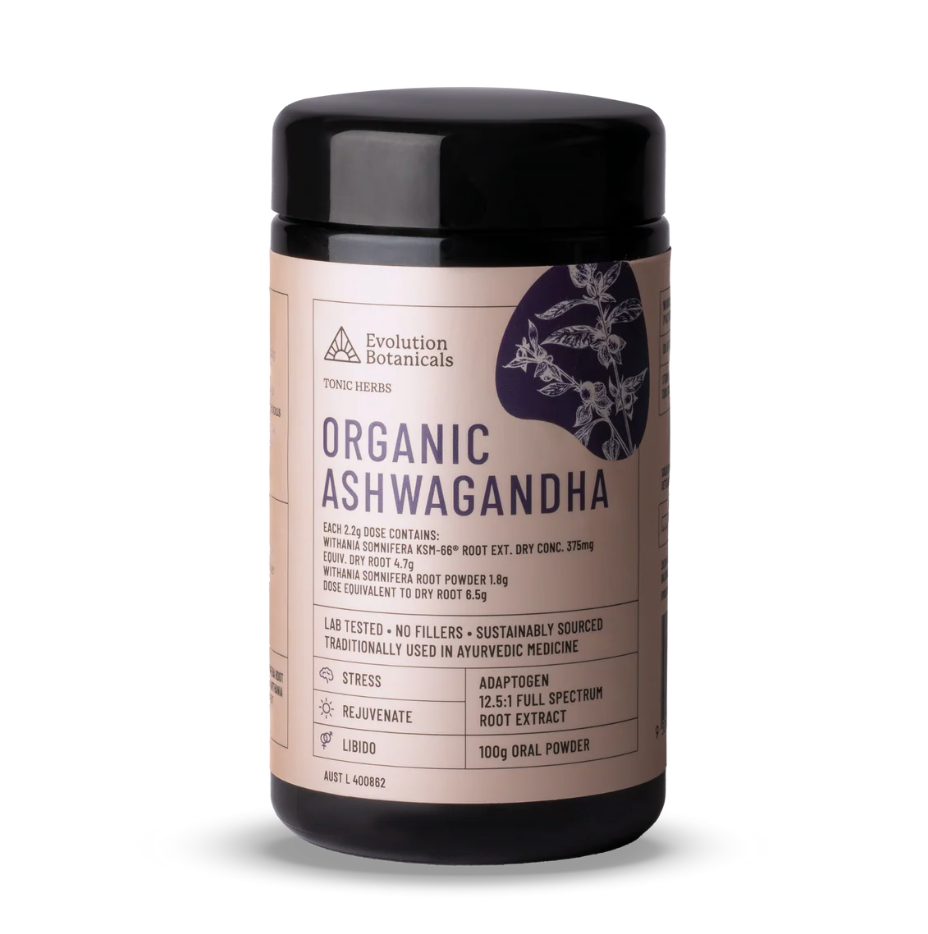 Evolution Botanicals - Ashwaganda Organic 100g