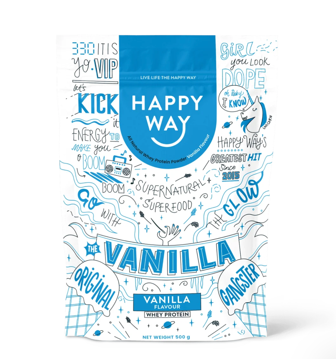 Happy Way - Vanilla Ice Ice Baby Whey Protein Powder 60g