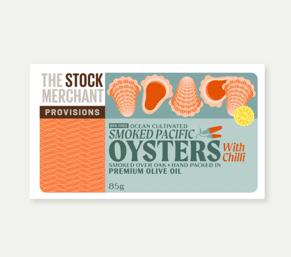 The Stock Merchant - Smoked Pacific Oyster with Chilli 85g