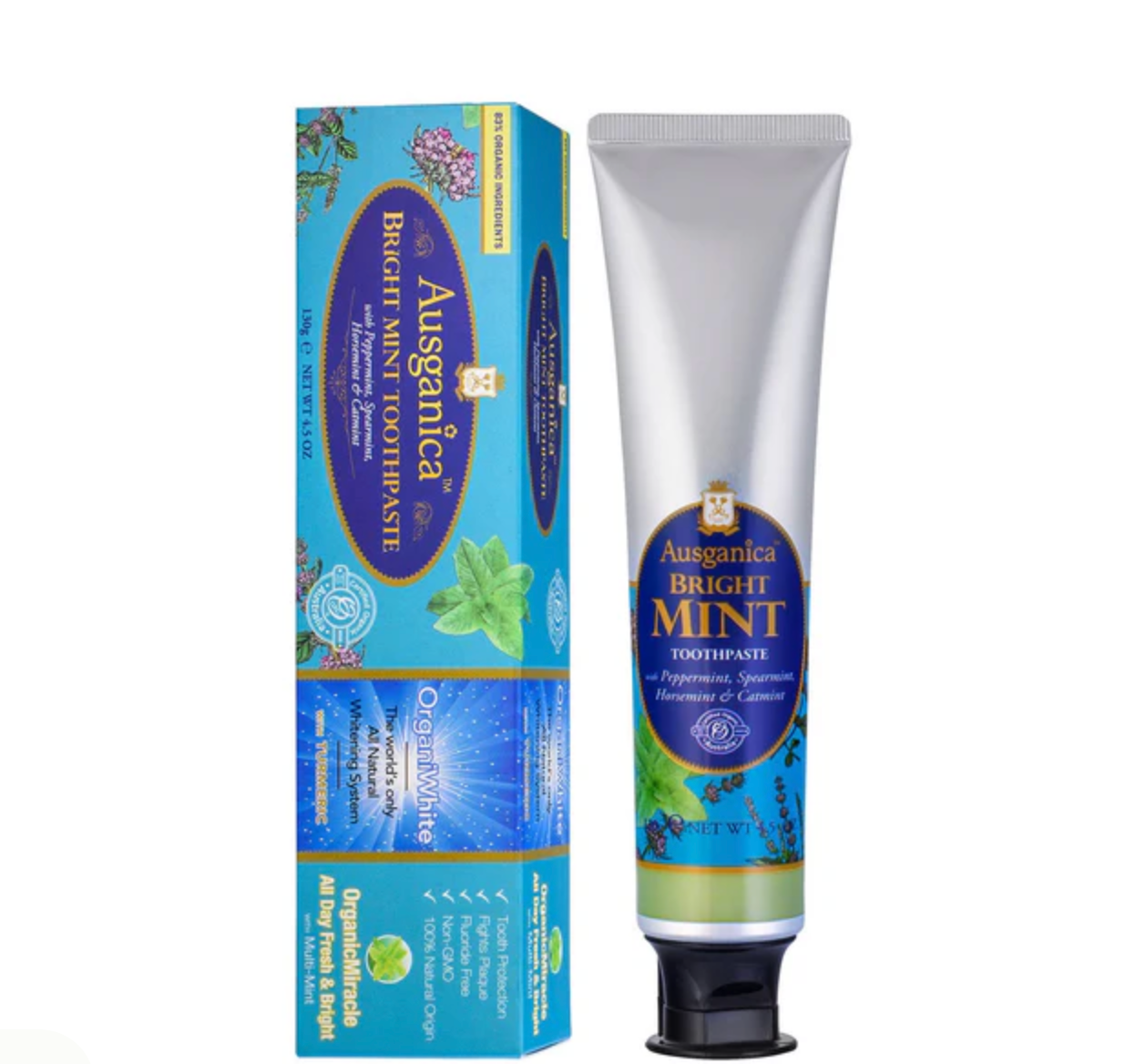 Ausganica - Bright Mint Toothpaste 130g