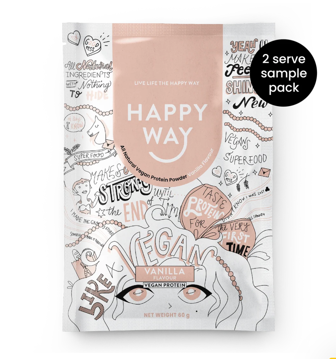 Happy Way - Vanilla Vegan Protein Powder 60g
