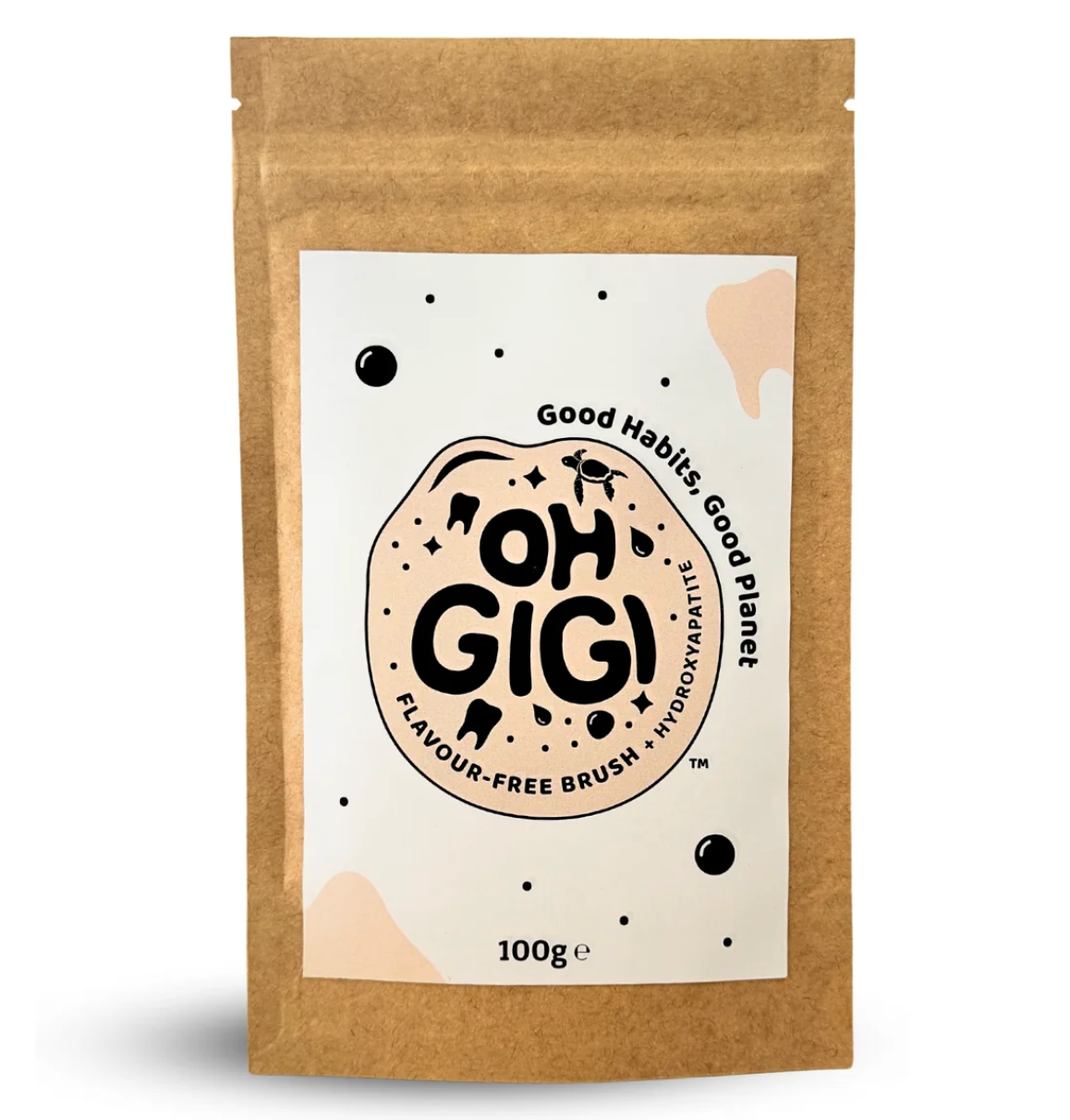 OhGigi - Tooth Powder + Hydroxyapatite Flavour Free Refill 100g