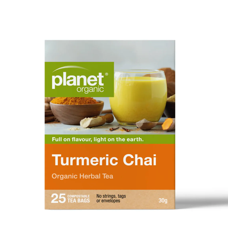 Planet Organic - Turmeric Chai Herbal Tea x 25 Bags