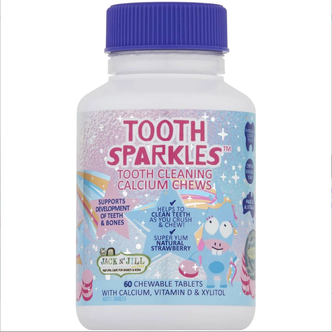 Jack N' Jill - Tooth Sparkles Tooth Cleaning Chews 60 Tablets
