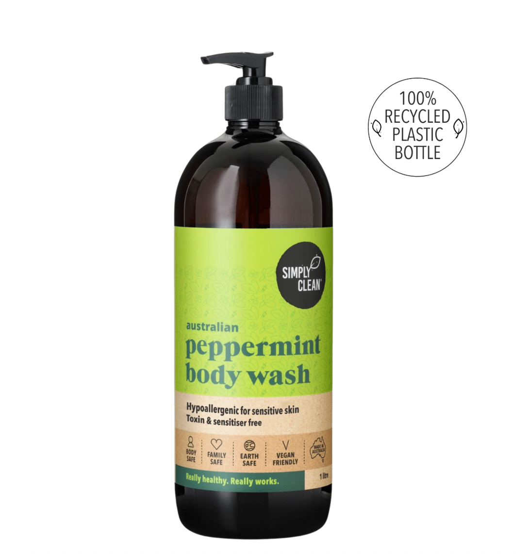 Simply Clean - Peppermint Body Wash 1L