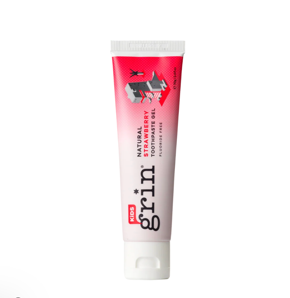 Grin - Kids Natural Strawberry Toothpaste Fluoride Free 70g