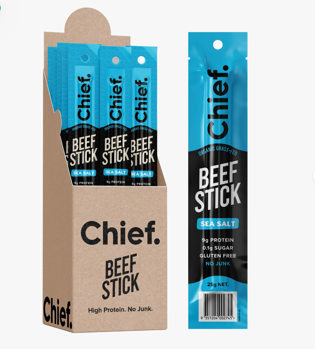 Chief Nutrition - Organic Sea Salt Beef Stick 25g