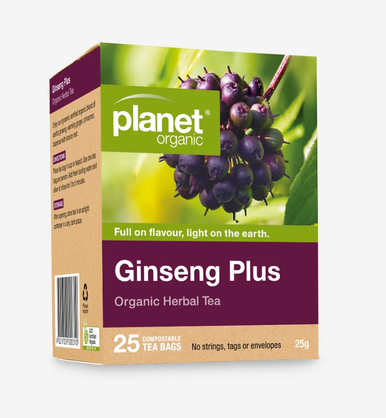 Planet Organic - Ginseng Plus Tea 25 Bags