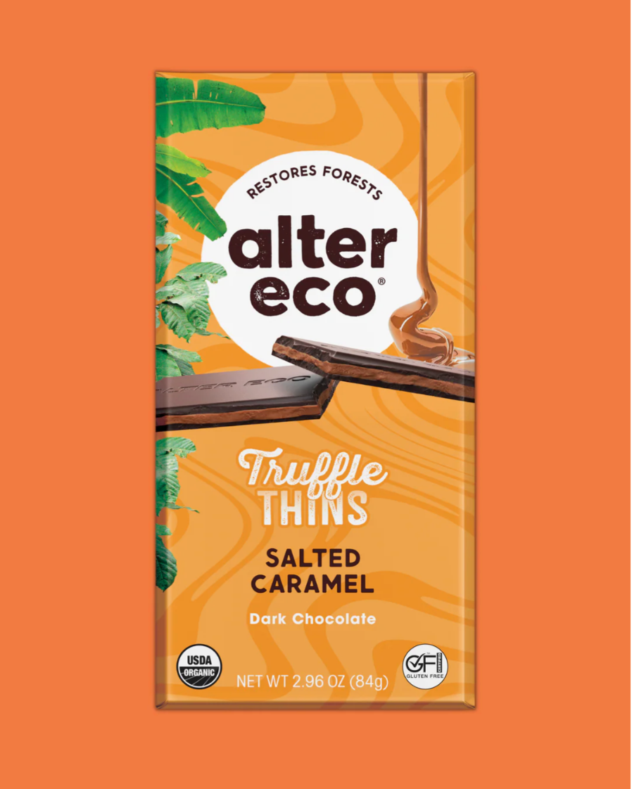 Alter Eco - Salted Caramel Truffle Thins 84g