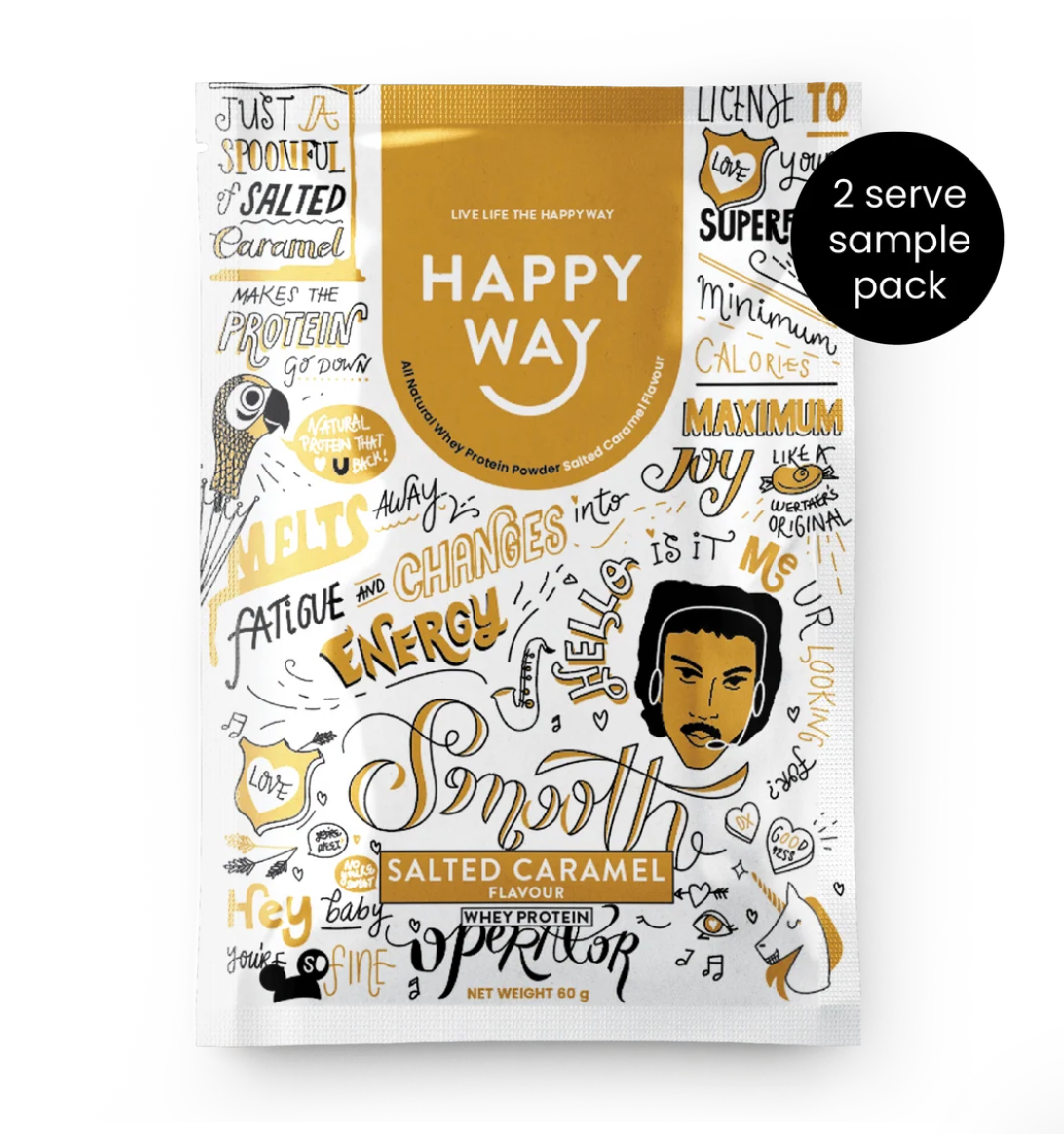 Happy Way - Smooth Operator Salted Caramel Whey Protein Powder 60g