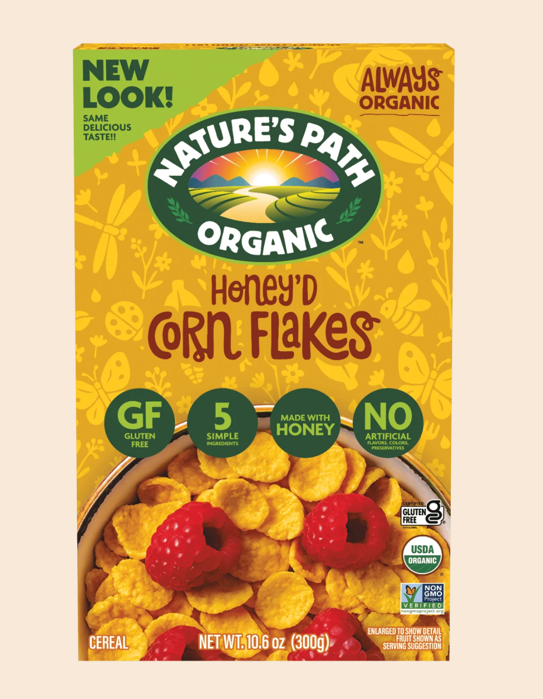 Nature’s Path - Organic Honey’d Corn Flakes Cereal 300g