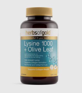 Herbs Of Gold - Lysine 1000 + Olive Leaf 100T