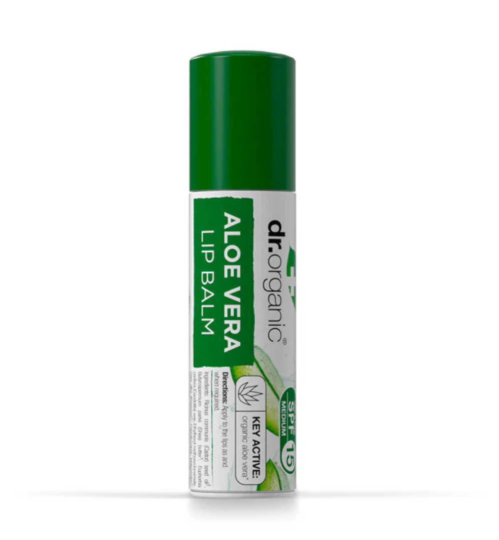 Dr Organic - Aloe Vera Lip Balm, SPF 15 5.7ml