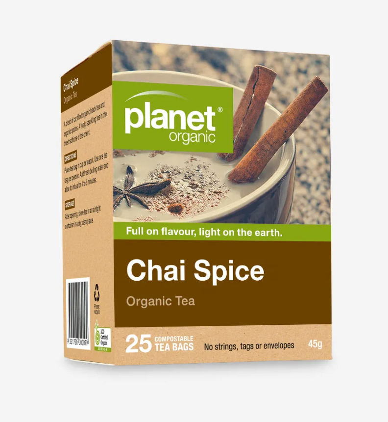 Planet Organic - Chai Spice Herbal Tea 25 Bags