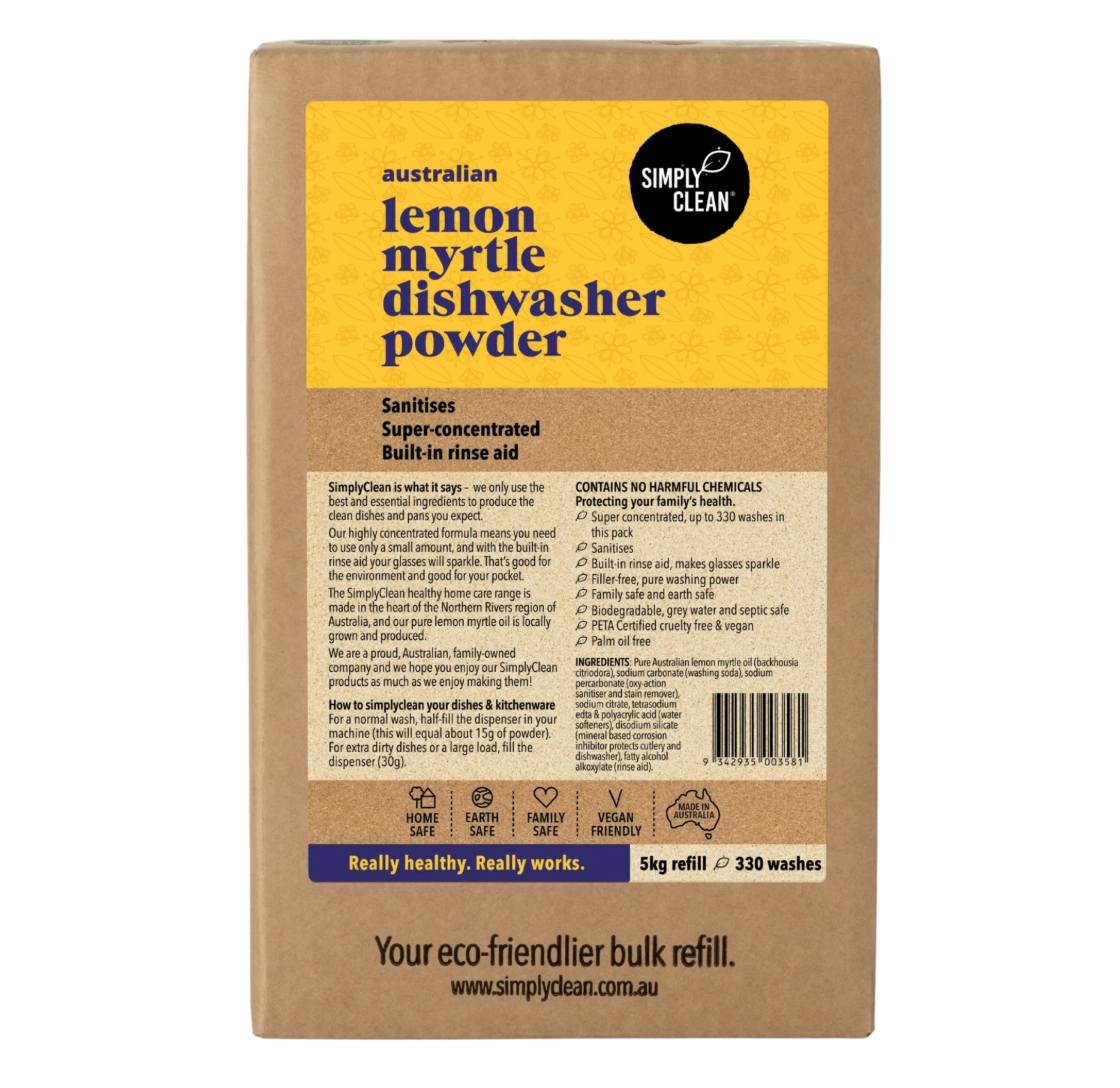 Simply Clean - Lemon Myrtle Laundry Powder Refill 5kg