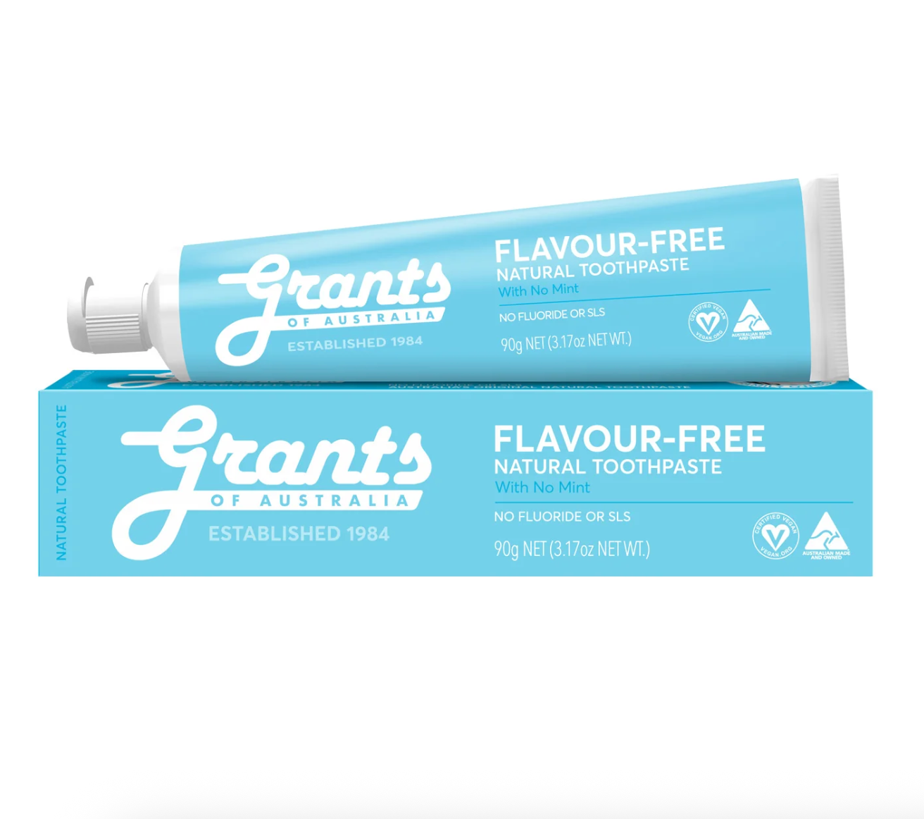 Grants - Flavour Free Natural Toothpaste Fluoride Free 90g