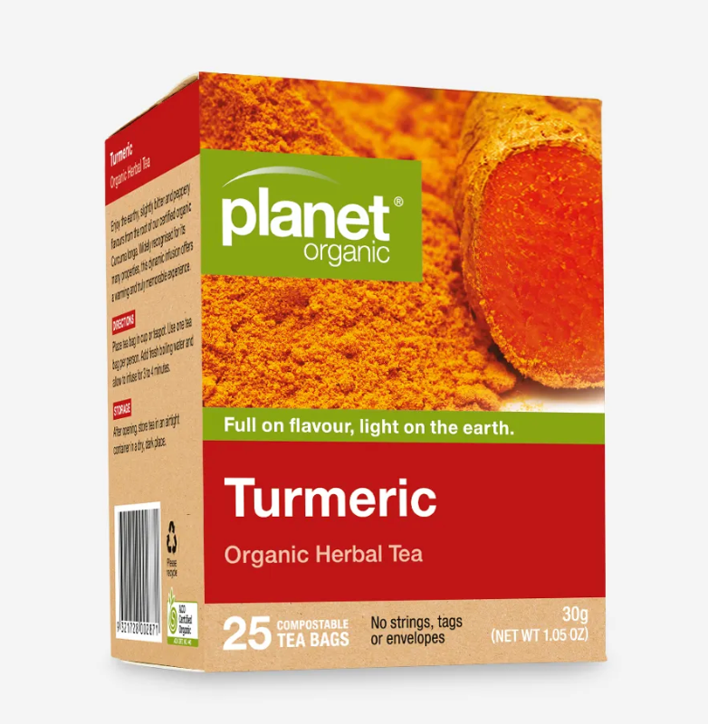 Planet Organic - Turmeric Herbal Tea  25 Bags