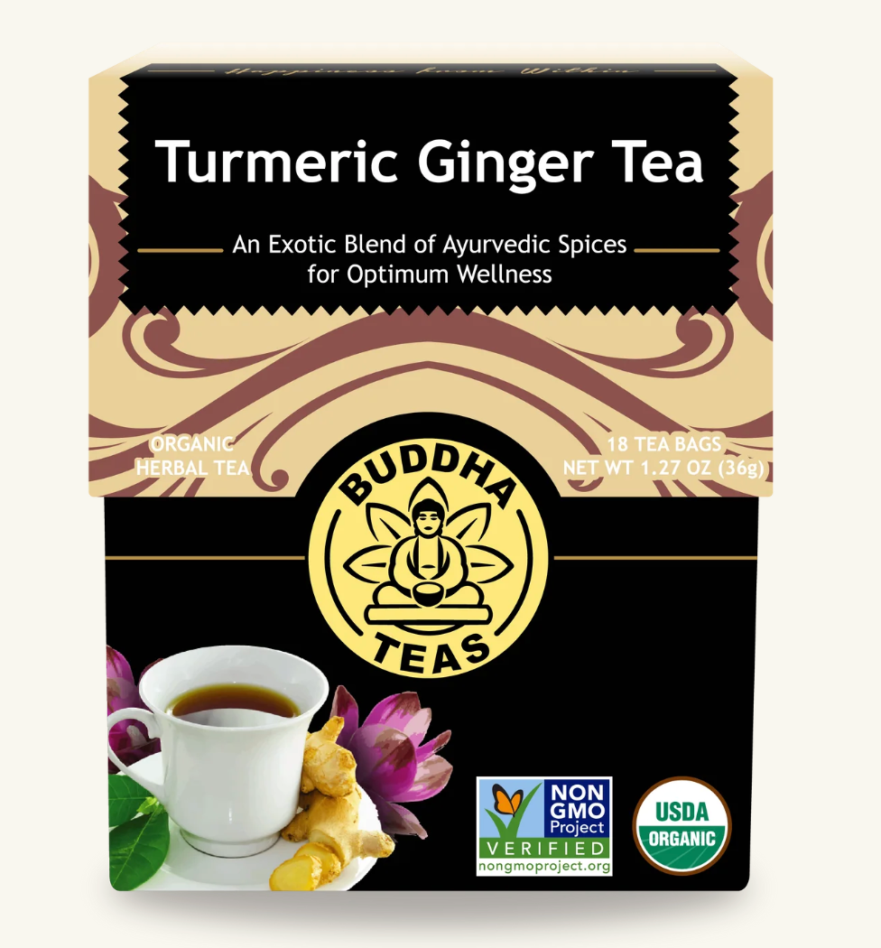 Buddha Teas - Turmeric Ginger Tea Bags 18pk