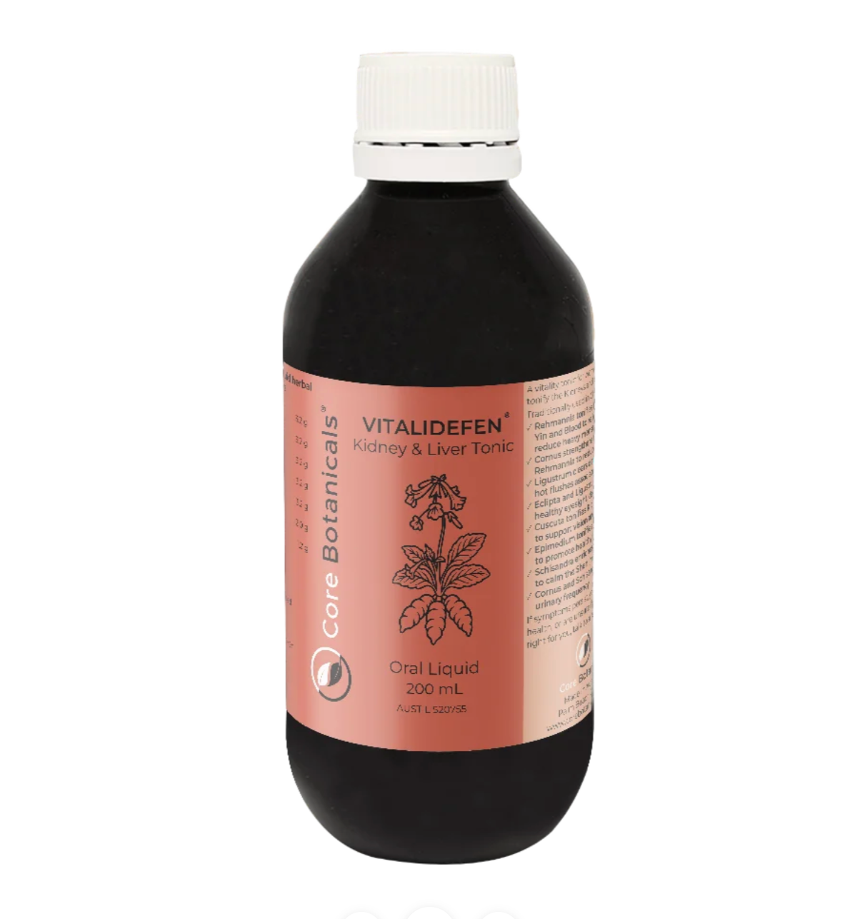 Core Botanicals - VITALIDEFEN Kidney & Liver Tonic 200mL