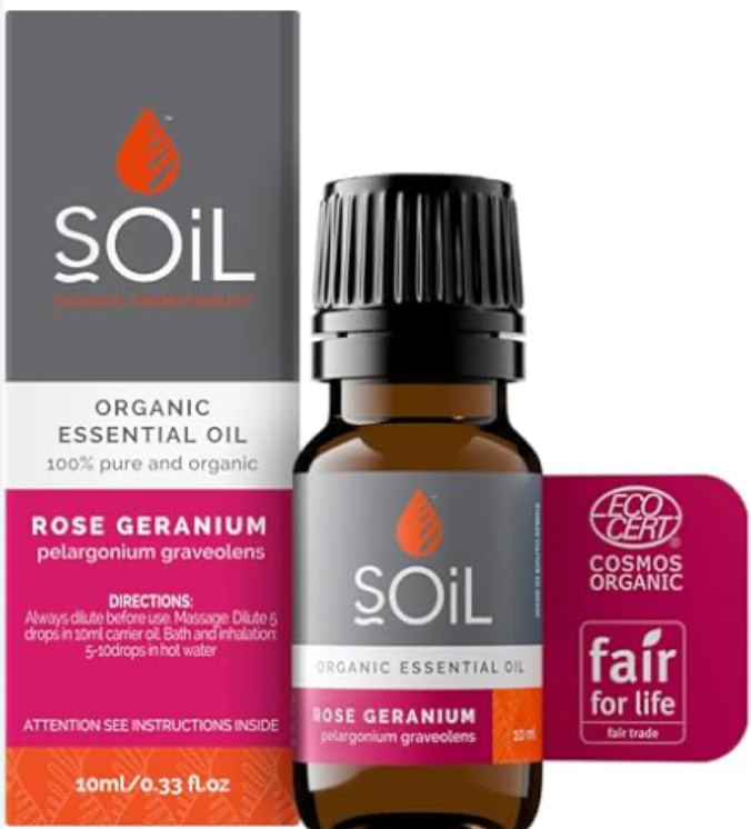 Soil - Organic Rose Geranium Essential Oil