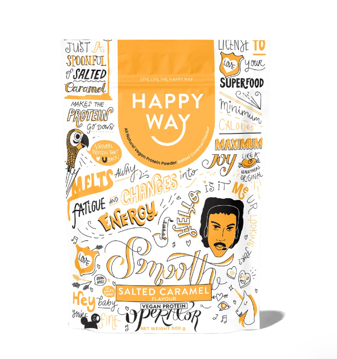 Happy Way - Smooth Operator Salted Caramel Vegan Protein Powder 500g