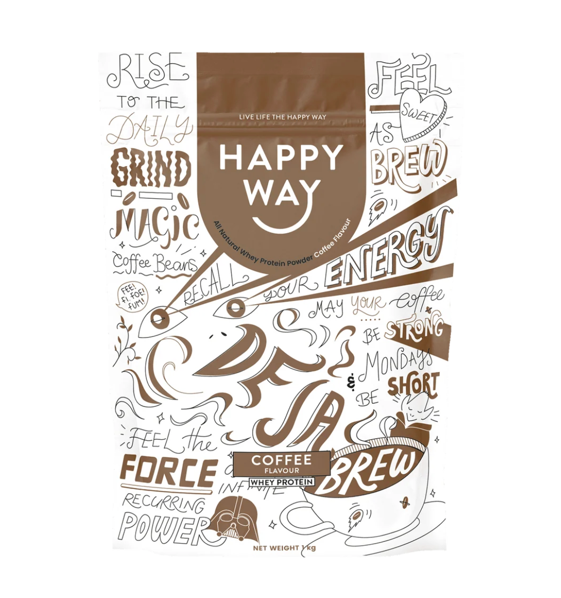 Happy Way - Deja Brew Coffee Whey Protein Powder 500G