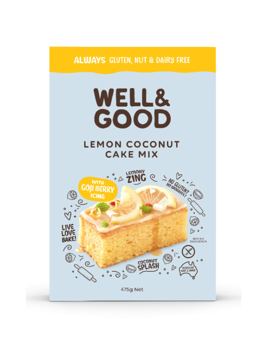 Well & Good - Lemon Coconut Cake Mix 475g