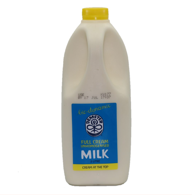 Biodynamic Marketing - Milk Full Cream 2lt