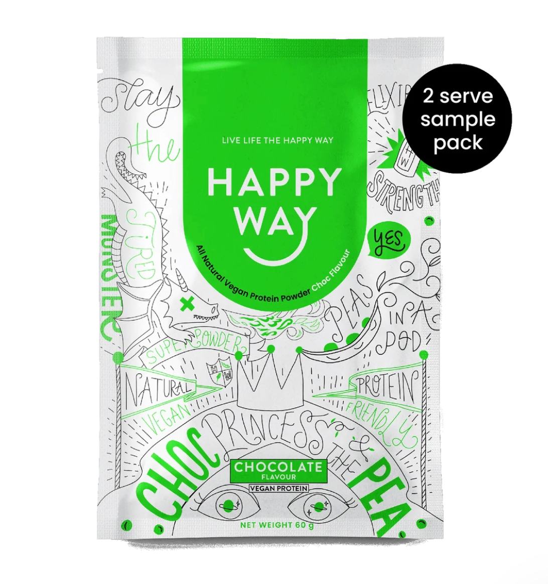 Happy Way - Chocolate Pea Princess Vegan Protein Powder 60g