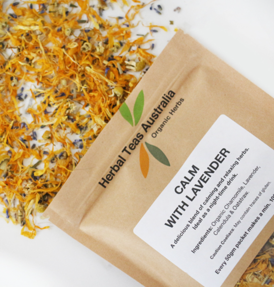 Herbal Teas Aus - Calm with Lavender 50g