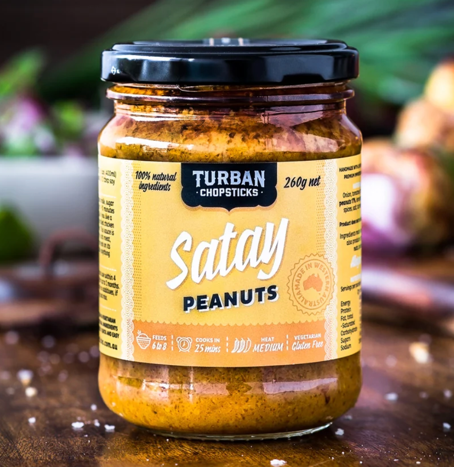 Turban Chopsticks - Satay Peanuts 240g