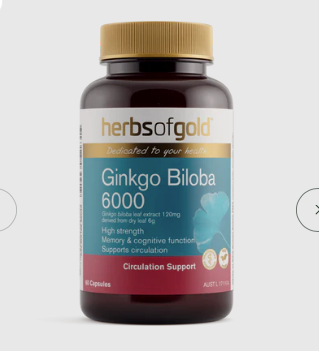 Herbs Of Gold - Ginkgo Biloba 6000 120VC