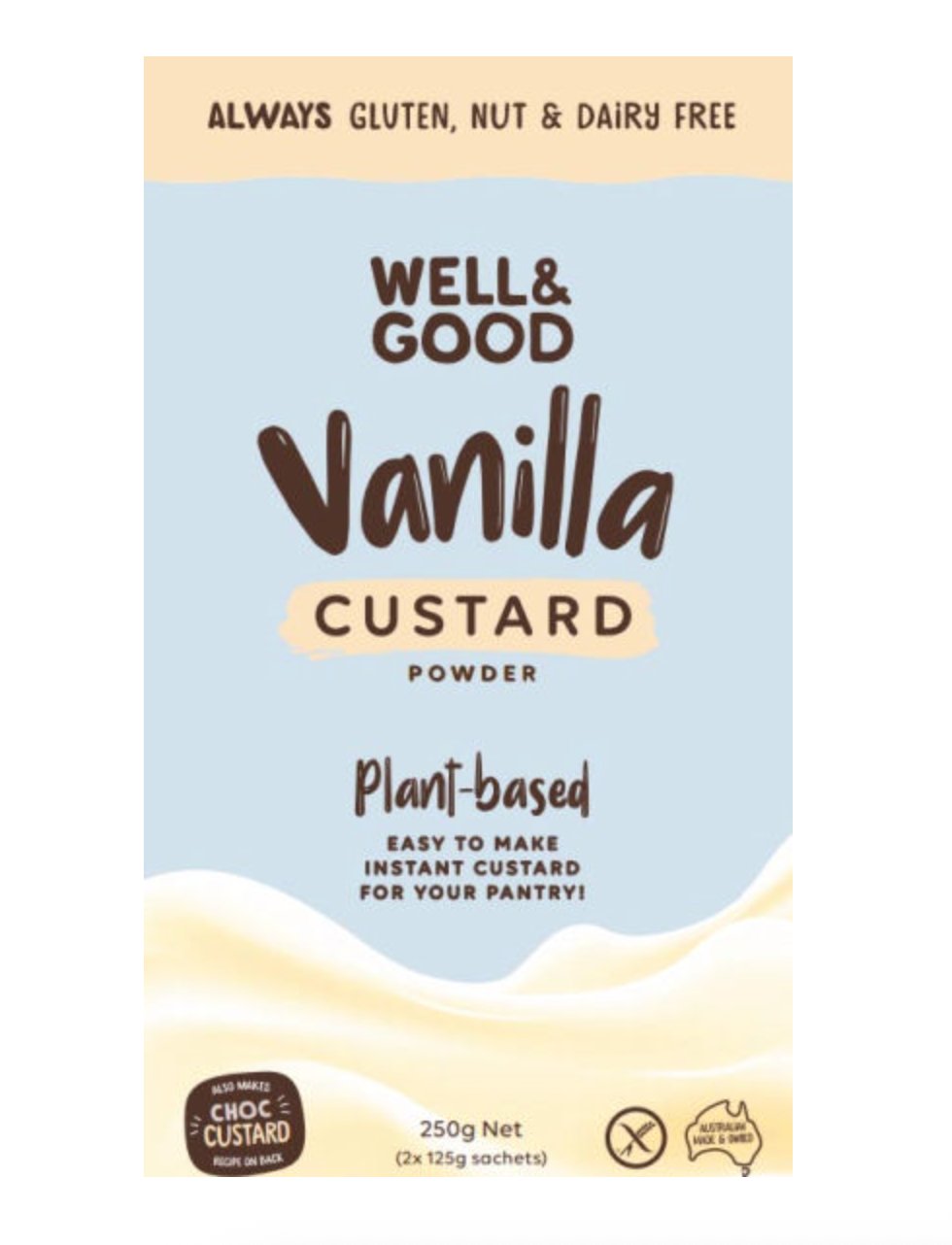 Well & Good - Vanilla Custard 250g