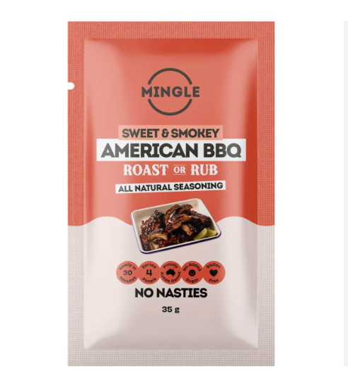 Mingle - Sweet & Smokey American BBQ Roast or Rub Seasoning 35g