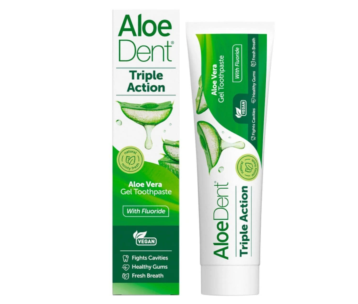 Aloe Dent - Triple Action Toothpaste With Fluoride 100ml