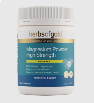 Herbs Of Gold - Magnesium Powder High Pineapple Strength 300g