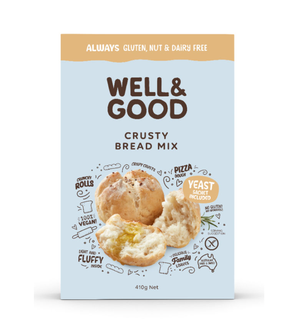 Well & Good - Crusty Bread Mix Gluten Free 400g