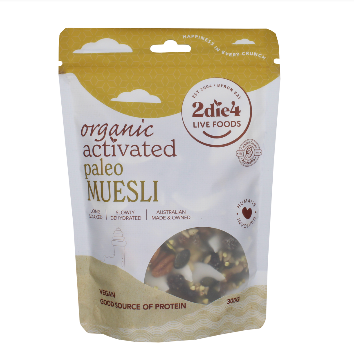 2Die4 Live Foods - Activated Organic Paleo Muesli 300g