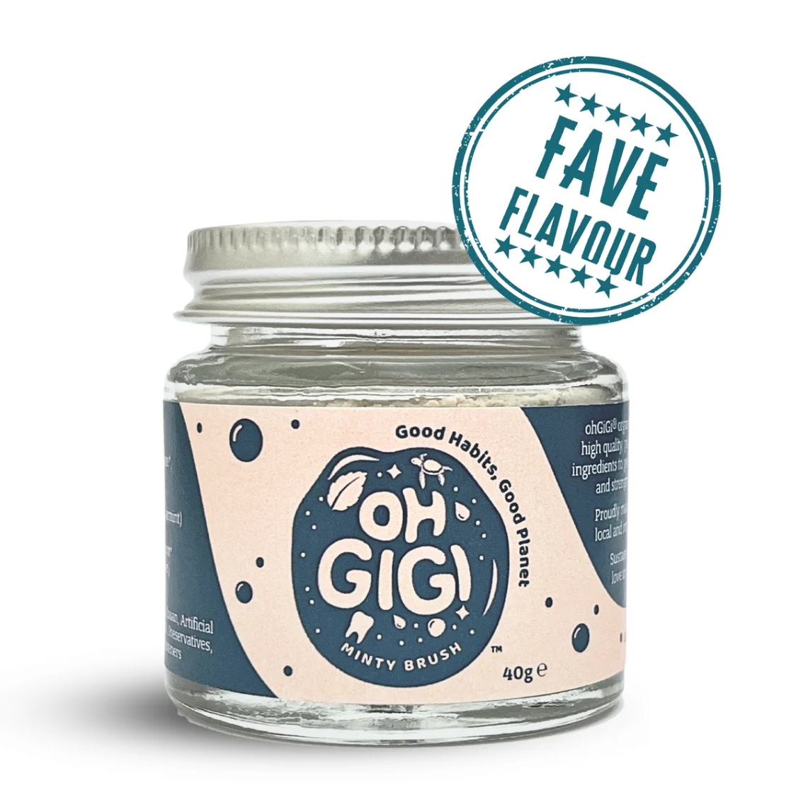 Ohgigi - Tooth Powder Minty Brush 40g