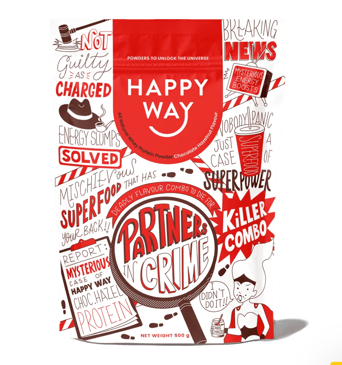 Happy Way - Chocolate Hazelnut Whey Protein Powder 500g