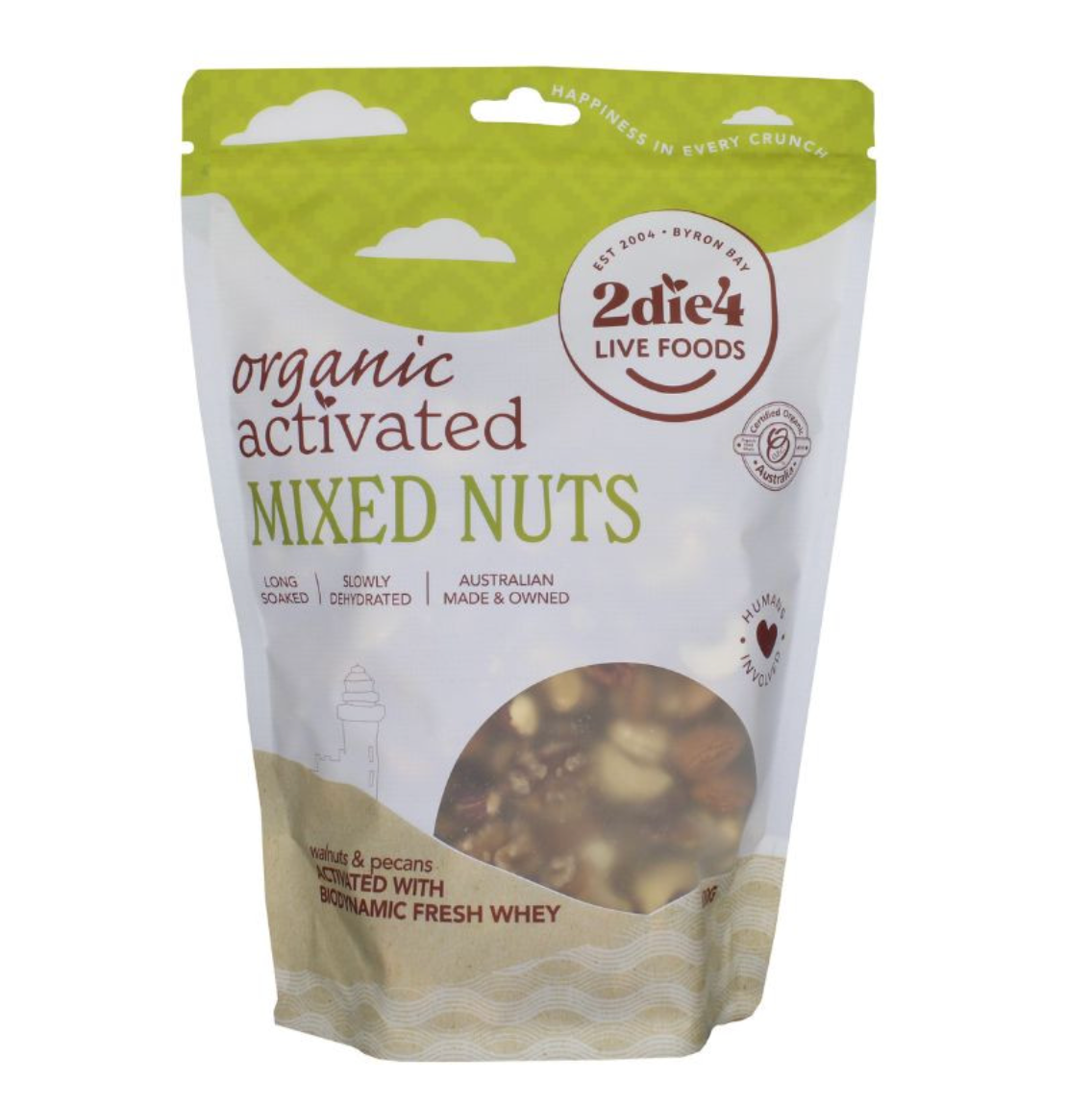 2Die4 Live Foods - Activated Organic Mixed Nuts 600g