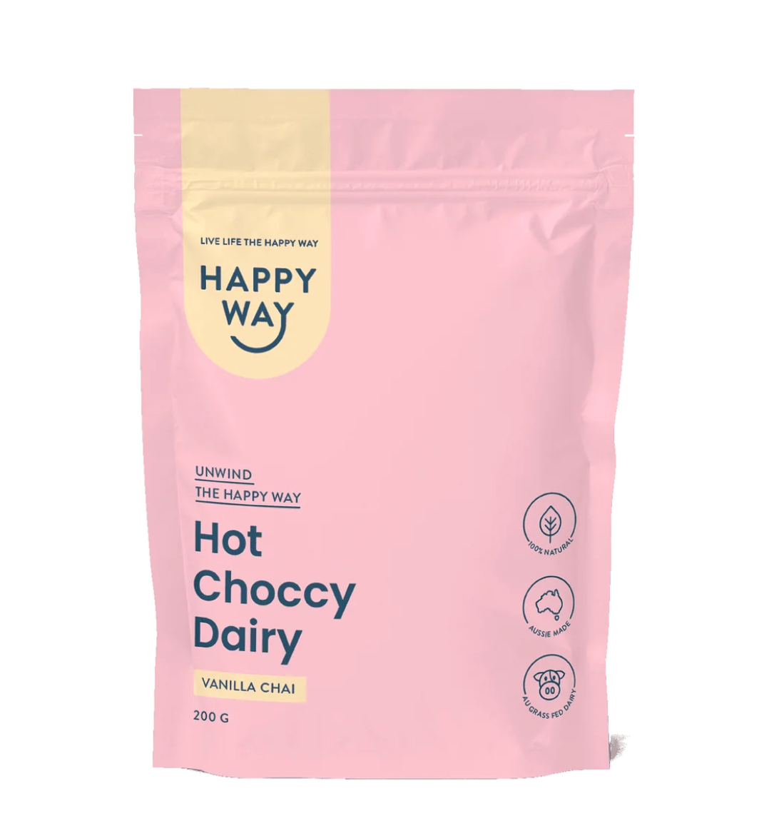 Happy Way - Vanilla Chai Hot Choccy Dairy 200g