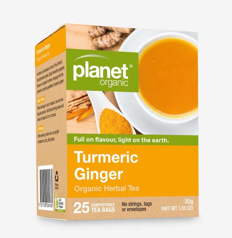 Planet Organic - Turmeric Ginger Tea 25 bags