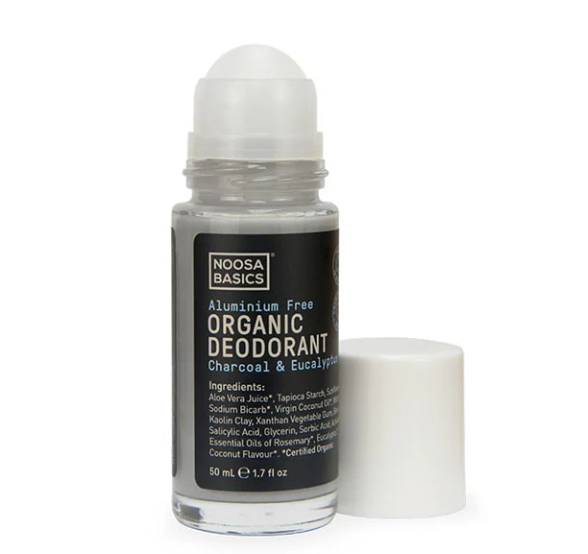 Noosa Basics - Charcoal & Eucalyptus Roll On Deodorant 50ml