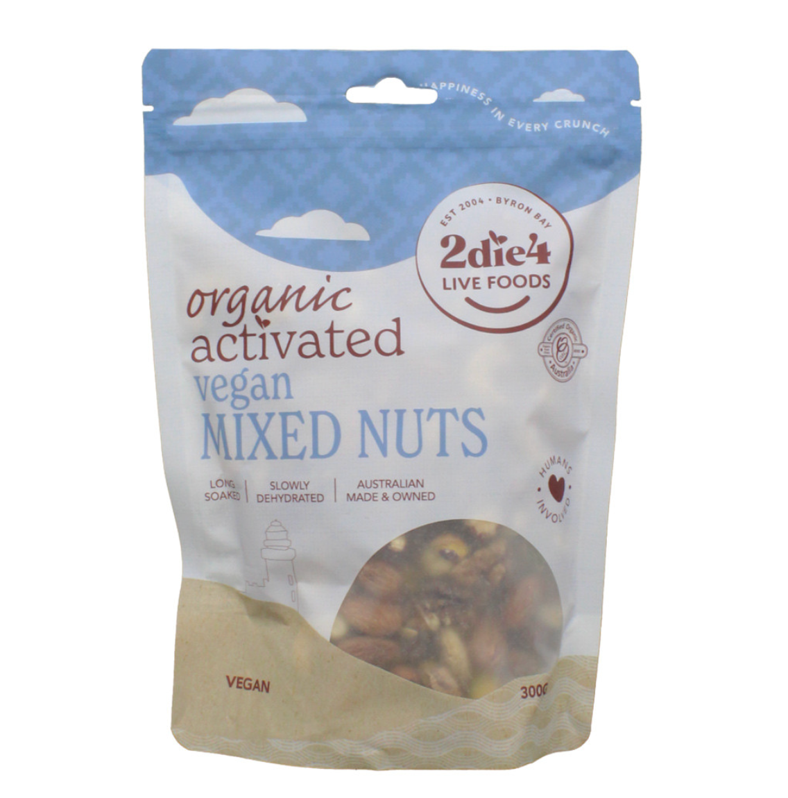 2Die4 Live Foods - Activated Organic Vegan Mixed Nuts 300g